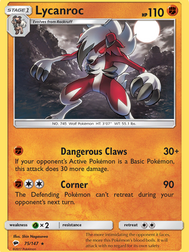 Lycanroc (75/147) [Sun & Moon: Burning Shadows]