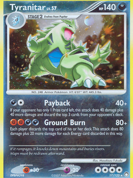 Tyranitar (17/123) [Diamond & Pearl: Mysterious Treasures]