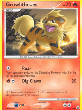 Growlithe (89/132) [Diamond & Pearl: Secret Wonders]