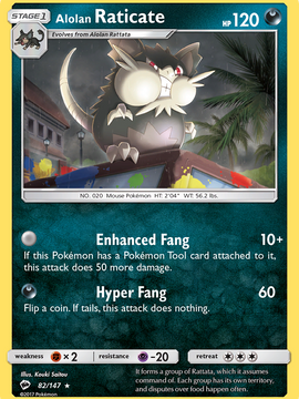 Alolan Raticate (82/147) [Sun & Moon: Burning Shadows]