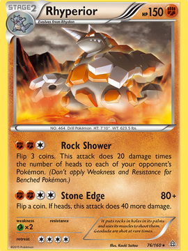 Rhyperior (76/160) [XY: Primal Clash]