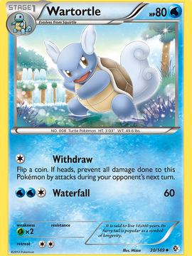 Wartortle (30/149) [Black & White: Boundaries Crossed]