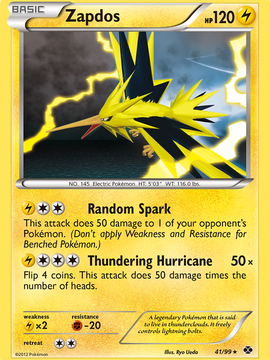 Zapdos (41/99) [Black & White: Next Destinies]