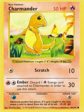 Charmander (46/102) [Base Set Shadowless Unlimited]