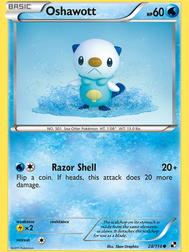 Oshawott (28/114) [Black & White: Base Set]