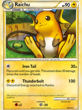 Raichu (10/123) [HeartGold & SoulSilver: Base Set]