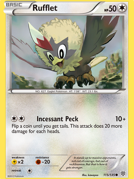 Rufflet (115/135) [Black & White: Plasma Storm]