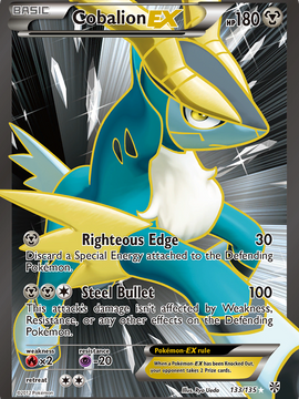 Cobalion EX (133/135) [Black & White: Plasma Storm]