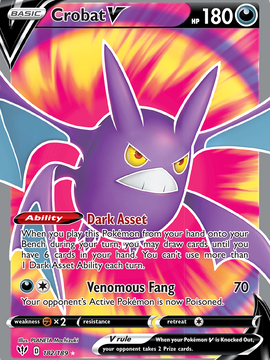 Crobat V (182/189) [Sword & Shield: Darkness Ablaze]