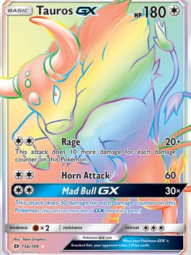 Tauros GX (156/149) [Sun & Moon: Base Set]