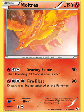 Moltres (22/113) [Black & White: Legendary Treasures]