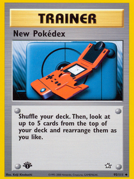 New Pokedex (95/111) [Neo Genesis 1st Edition]