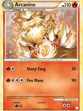 Arcanine (1/123) [HeartGold & SoulSilver: Base Set]