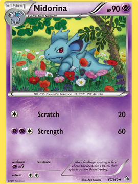 Nidorina (67/160) [XY: Primal Clash]