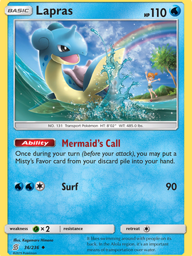 Lapras (36/236) [Sun & Moon: Unified Minds]