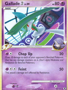 Gallade (20/111) (Theme Deck Exclusive) [Platinum: Rising Rivals]