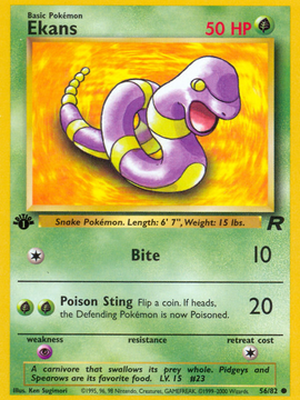 Ekans (56/82) [Team Rocket 1st Edition]