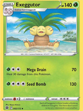 Exeggutor (002/172) [Sword & Shield: Brilliant Stars]