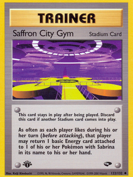 Saffron City Gym (122/132) [Gym Challenge 1st Edition]