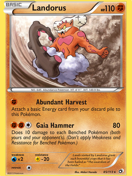 Landorus (85/113) [Black & White: Legendary Treasures]