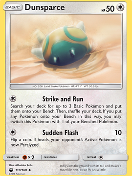 Dunsparce (110/168) [Sun & Moon: Celestial Storm]