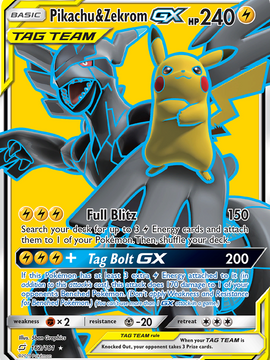 Pikachu & Zekrom GX (162/181) [Sun & Moon: Team Up]