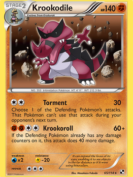 Krookodile (65/114) [Black & White: Base Set]