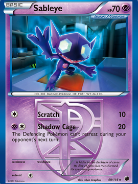 Sableye (49/116) [Black & White: Plasma Freeze]