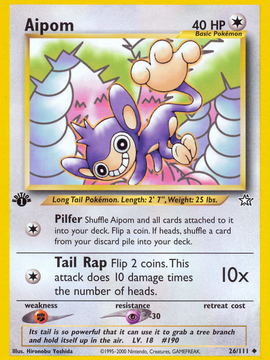 Aipom (26/111) [Neo Genesis 1st Edition]