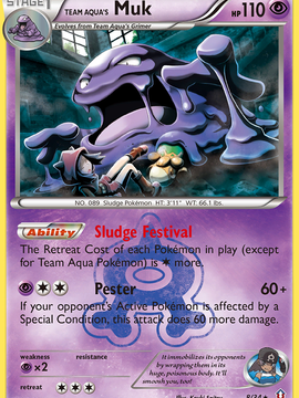 Team Aqua's Muk (8/34) [XY: Double Crisis]