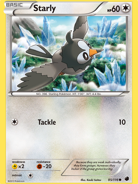 Starly (95/116) [Black & White: Plasma Freeze]