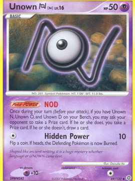 Unown N (69/132) [Diamond & Pearl: Secret Wonders]