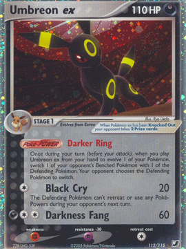 Umbreon ex (112/115) [EX: Unseen Forces]