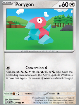 Porygon (137/165) [Scarlet & Violet: 151]