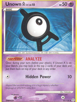 Unown A (65/130) [Diamond & Pearl: Base Set]