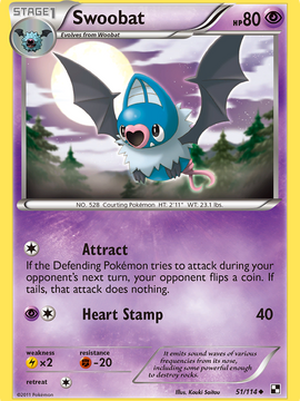 Swoobat (51/114) [Black & White: Base Set]