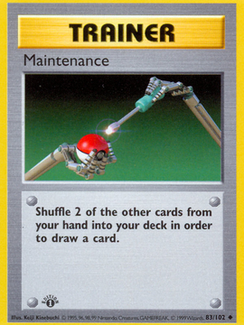 Maintenance (83/102) (Shadowless) [Base Set 1st Edition]