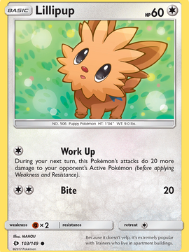 Lillipup (103/149) [Sun & Moon: Base Set]