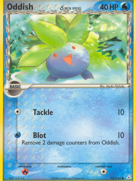 Oddish (73/110) (Delta Species) [EX: Holon Phantoms]