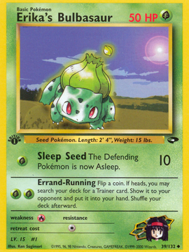 Erika's Bulbasaur (39/132) [Gym Challenge 1st Edition]