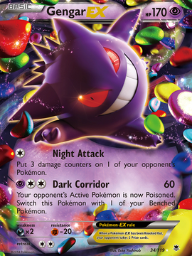 Gengar EX (34/119) [XY: Phantom Forces]