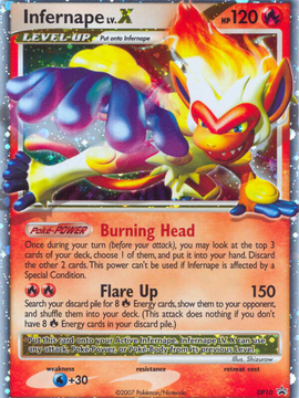 Infernape LV.X (DP10) [Diamond & Pearl: Black Star Promos]