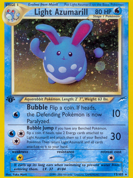 Light Azumarill (13/105) [Neo Destiny 1st Edition]